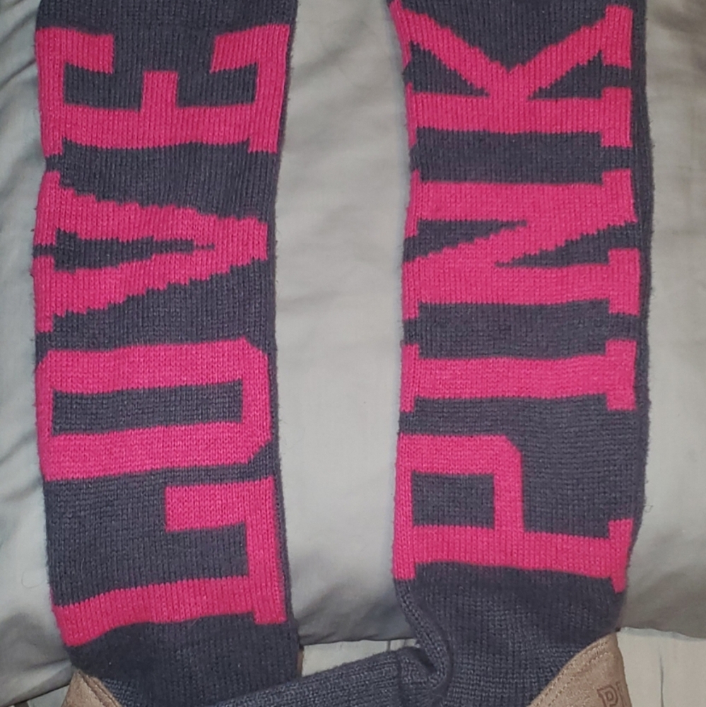 VICTORIA'S SECRET PINK KNEE HIGH BOOTS